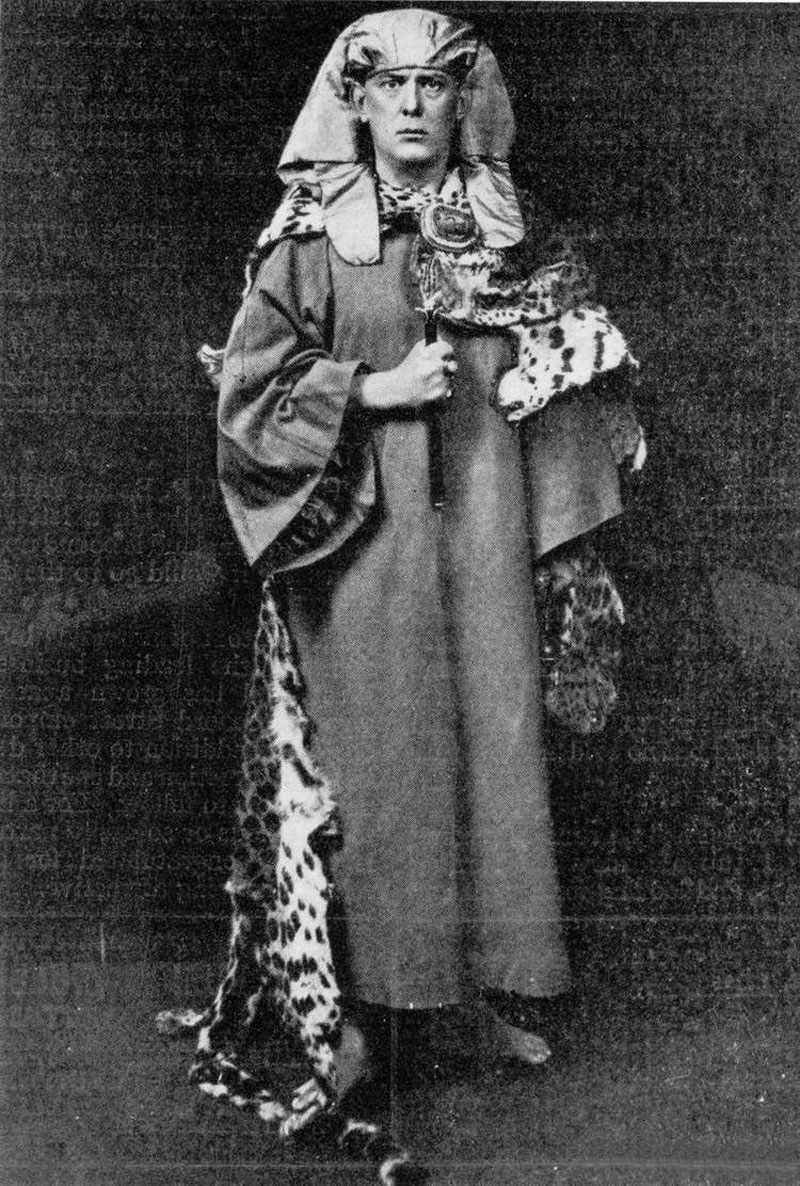 Aleister Crowley in Golden Dawn regalia.