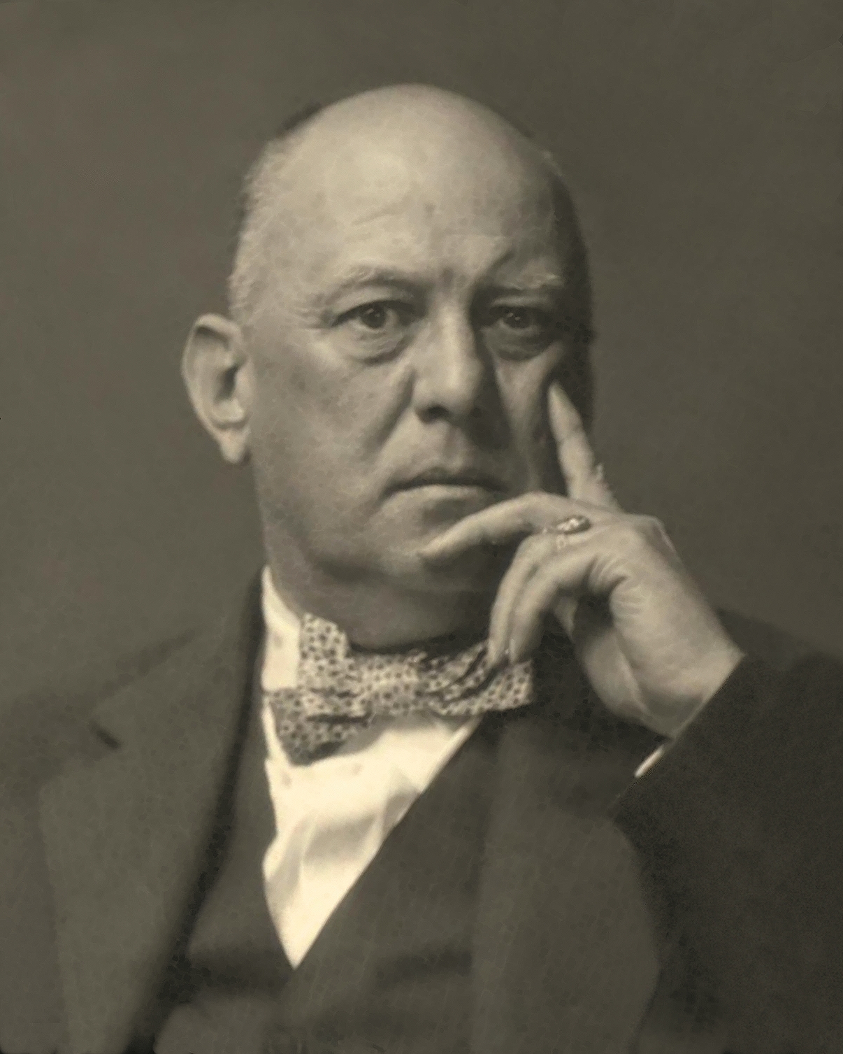 Aleister Crowley, thinker portrait.