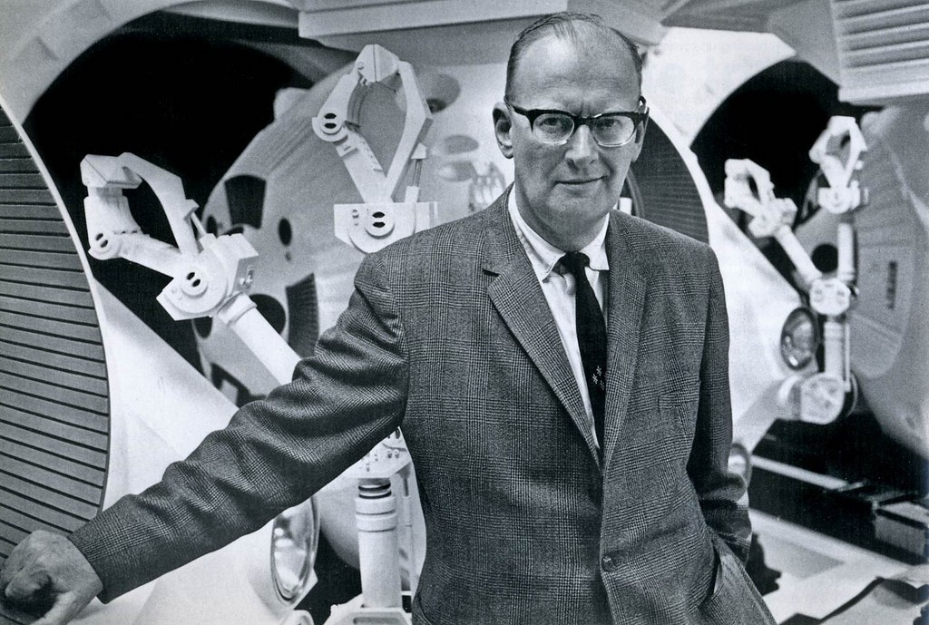 Arthur C. Clarke, portrait, 1965.