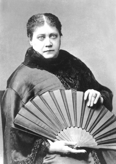 Helena Blavatsky in 1860.