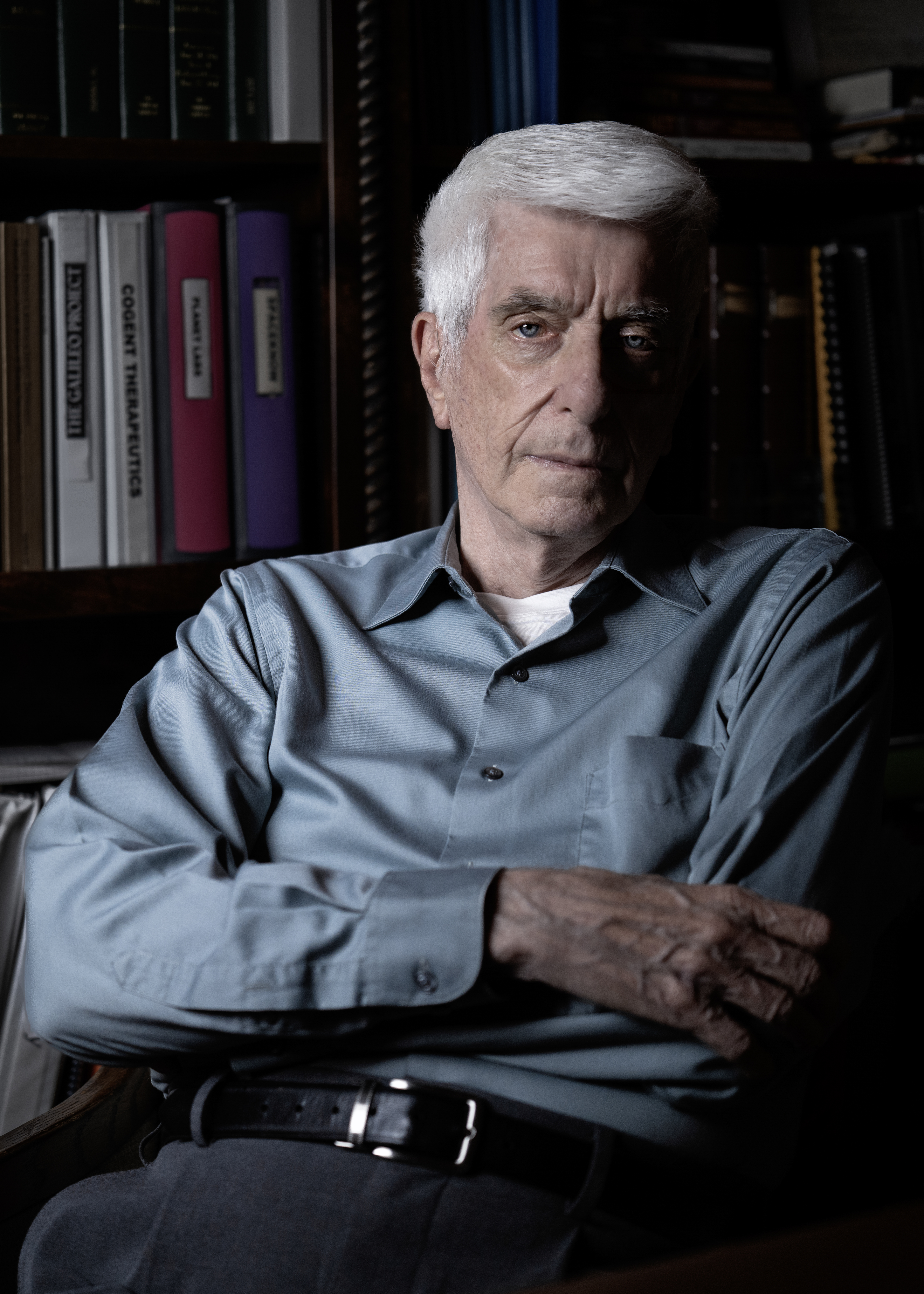 Jacques Vallée portrait by Christopher P. Michel, San Francisco, December 2024.