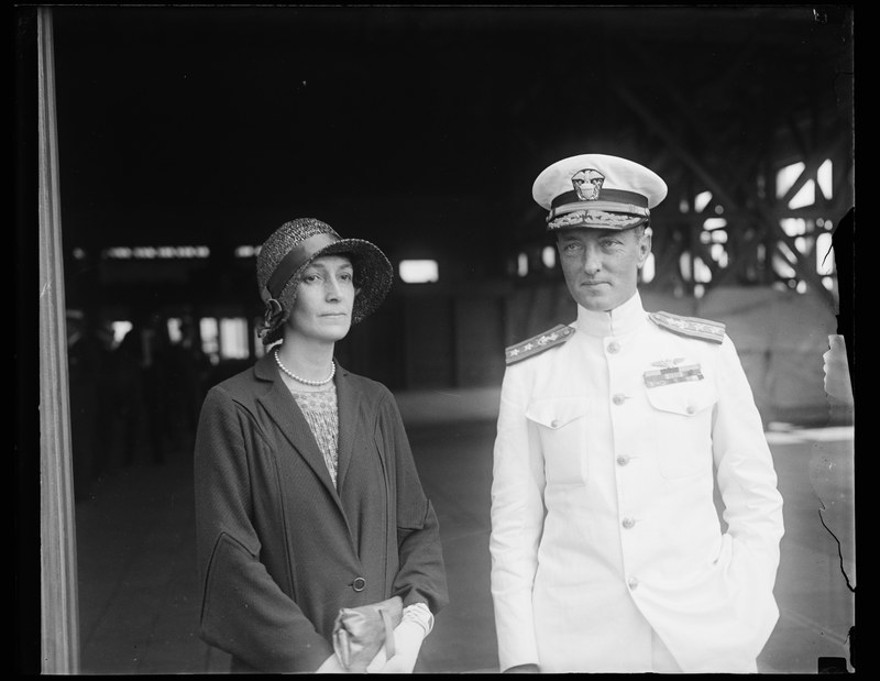Lieutenant Commander Richard E. Byrd and his wife Marie.
