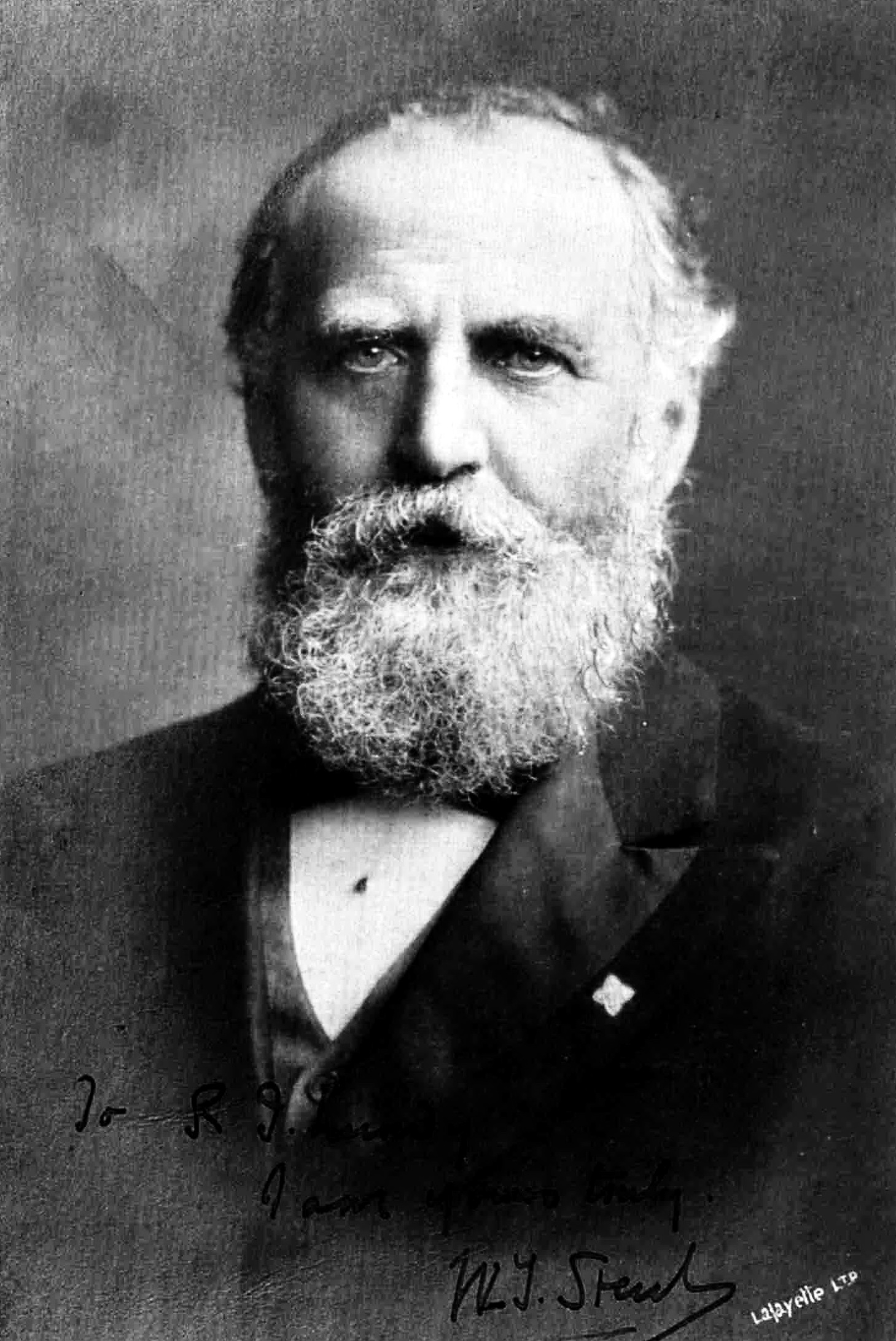 W. T. Stead, Lafayette Limited cabinet portrait, late 1890s.