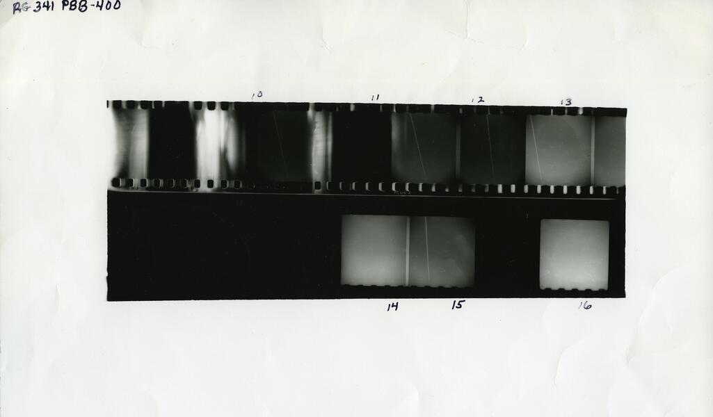 Page from Project Blue Book microfilm roll 400, US Air Force official UFO investigation files.