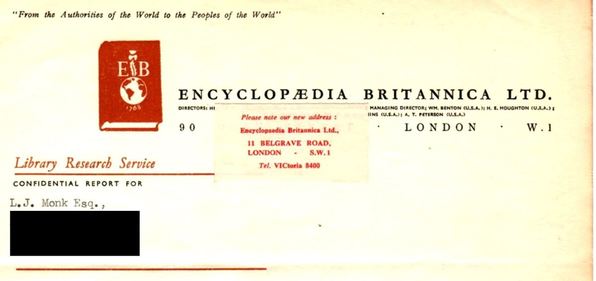 Britannica Flying Saucers 1953