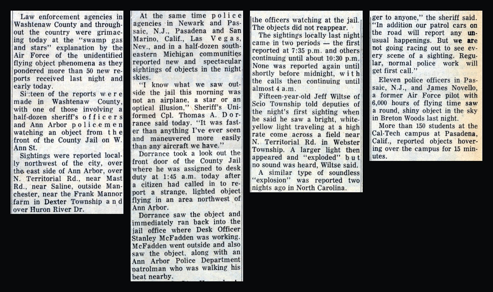 More Than Fifty Reports in a Single Night, March 1966 · Ann Arbor