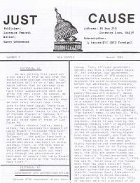 Just Cause No. 3, March 1985