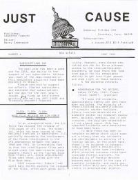 Just Cause No. 4, June 1985