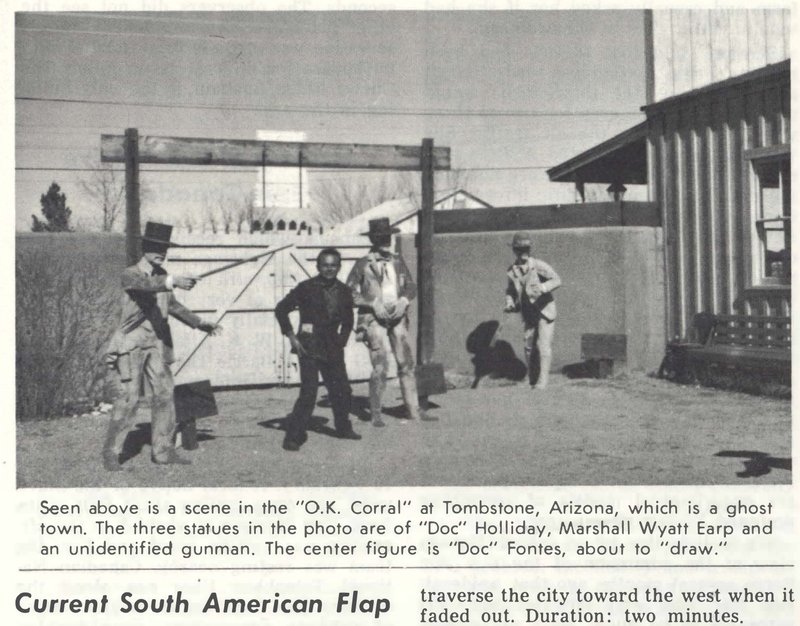 Olavo T. Fontes photographed at the OK Corral, Tombstone, Arizona in 1966.