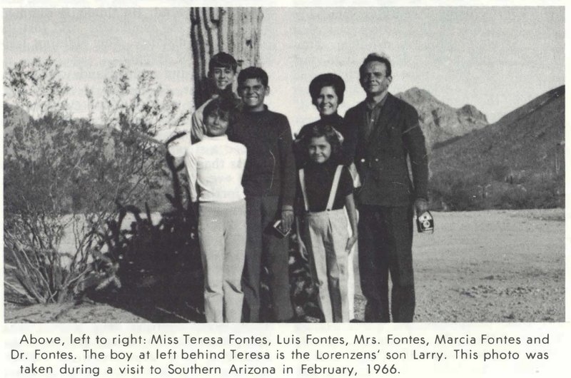 Olavo T. Fontes with Jim and Coral Lorenzen, photographed in Arizona in 1966.