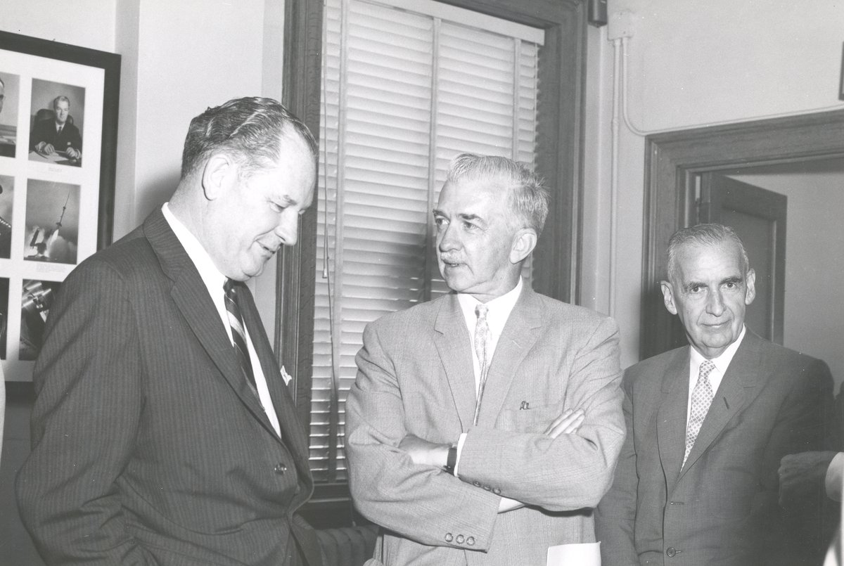 Final meeting of the National Advisory Committee for Aeronautics in 1958. NACA, NASA's predecessor agency, became NASA on 1 October 1958.